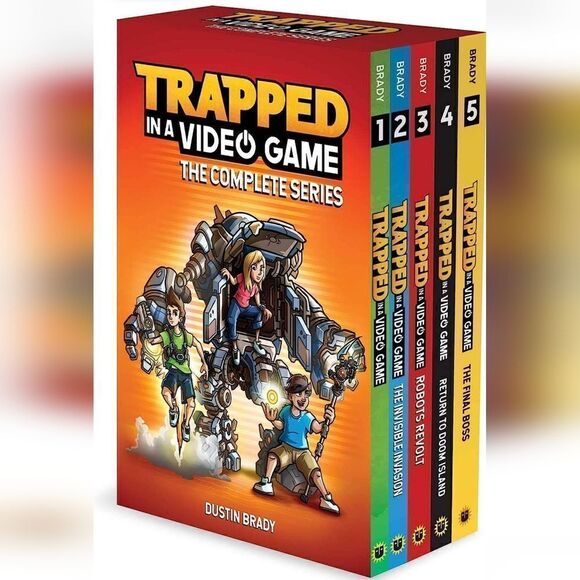 Trapped in a Video Game By Dustin Brady Complete Book Series # 1-5 - Picture 1 of 9